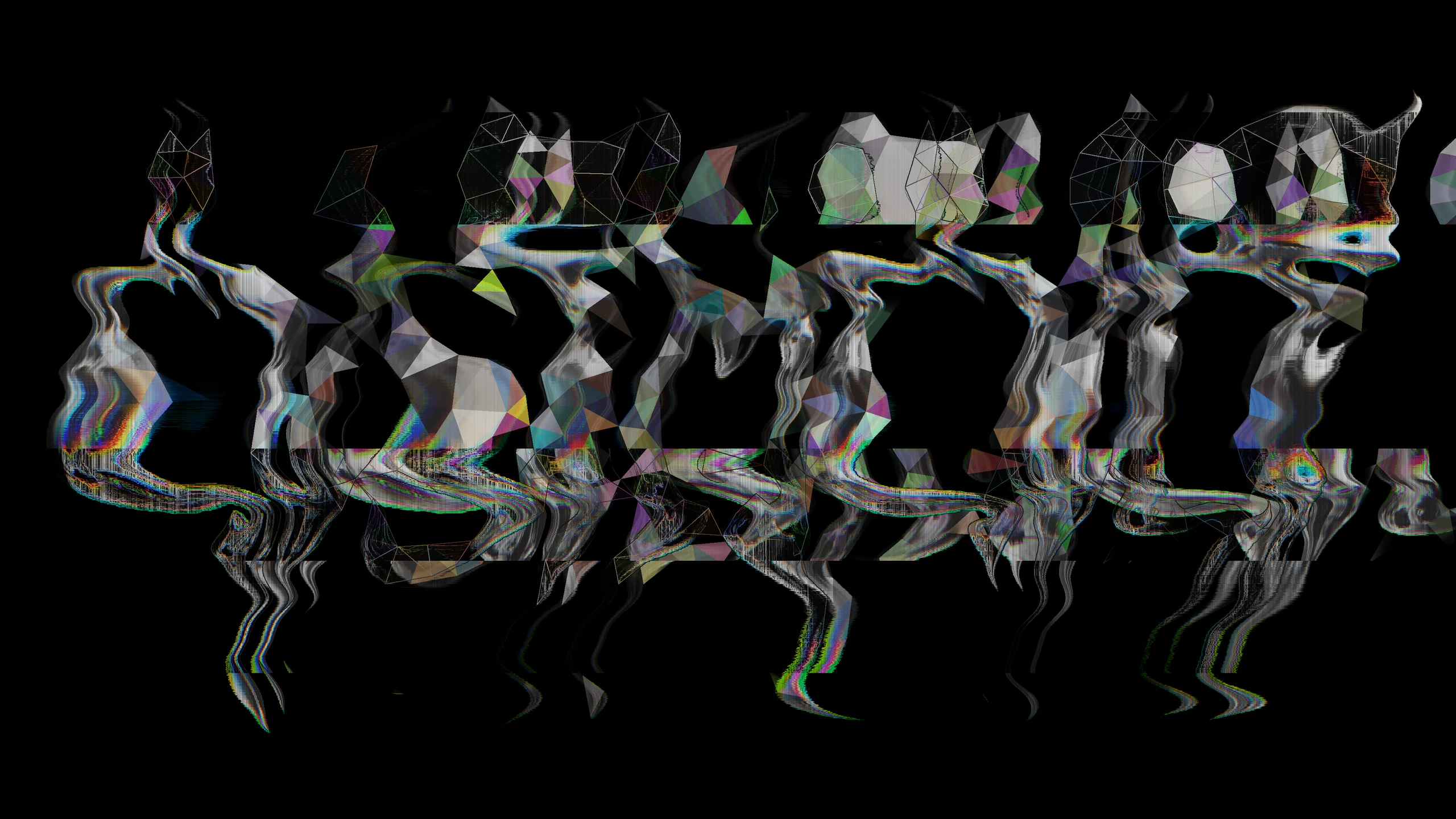 Carriage + Auto Contrast + Wireframe + Displace Tear