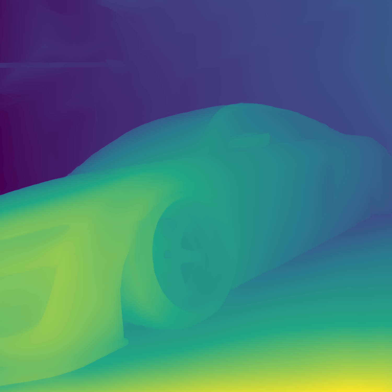 depth gradient on the image