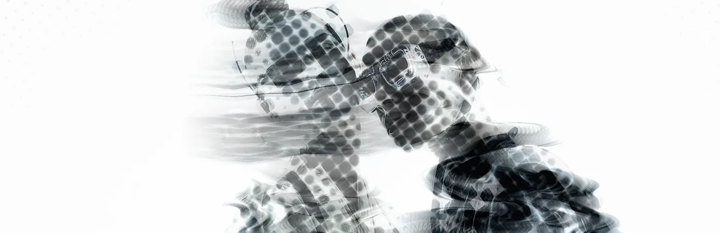 Roll — Auto Contrast + Halftone + Drift Smear + Kaleidoscope