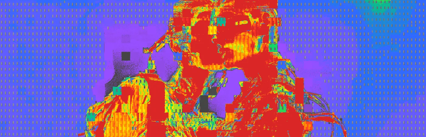 Roll — Databend + Signal Break + Block Mosaic + Gradient Map